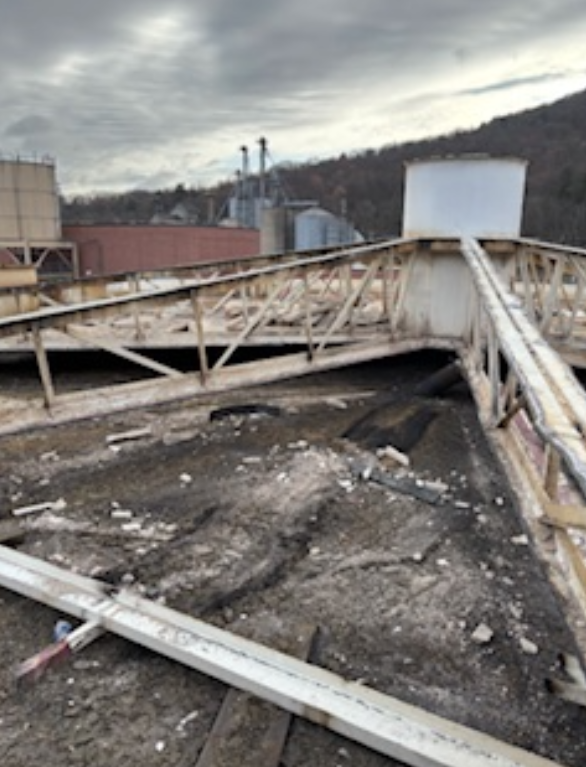 Dismantling a digester.