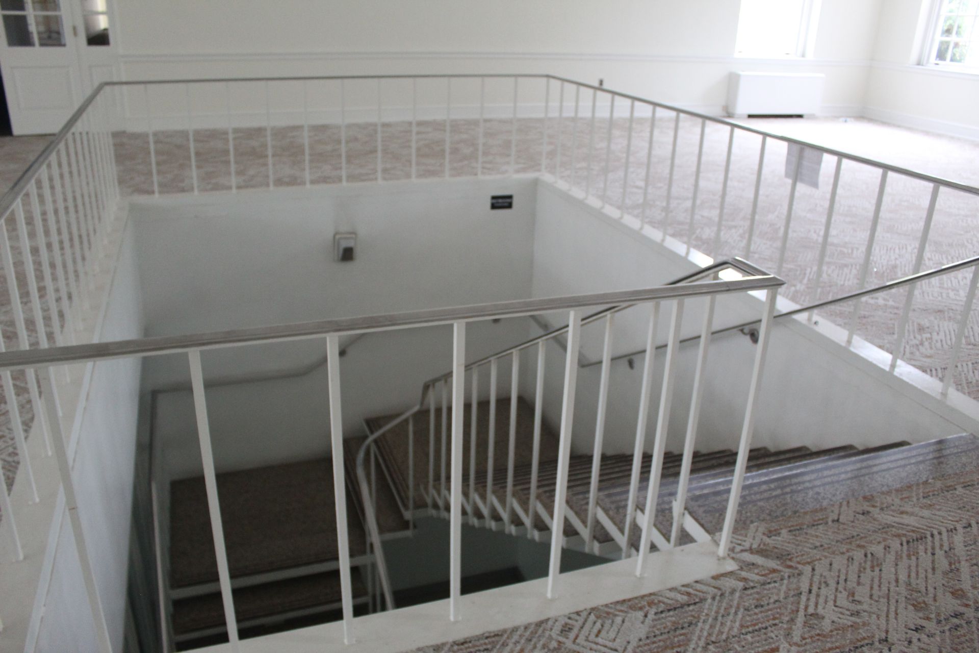 The grand staircase before demolition.