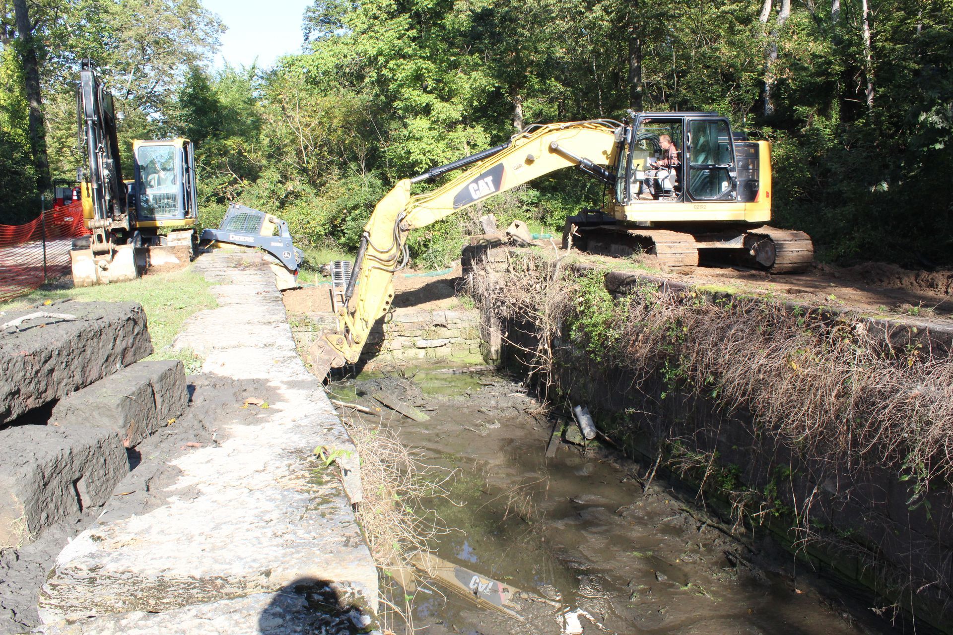 Excavating the lock