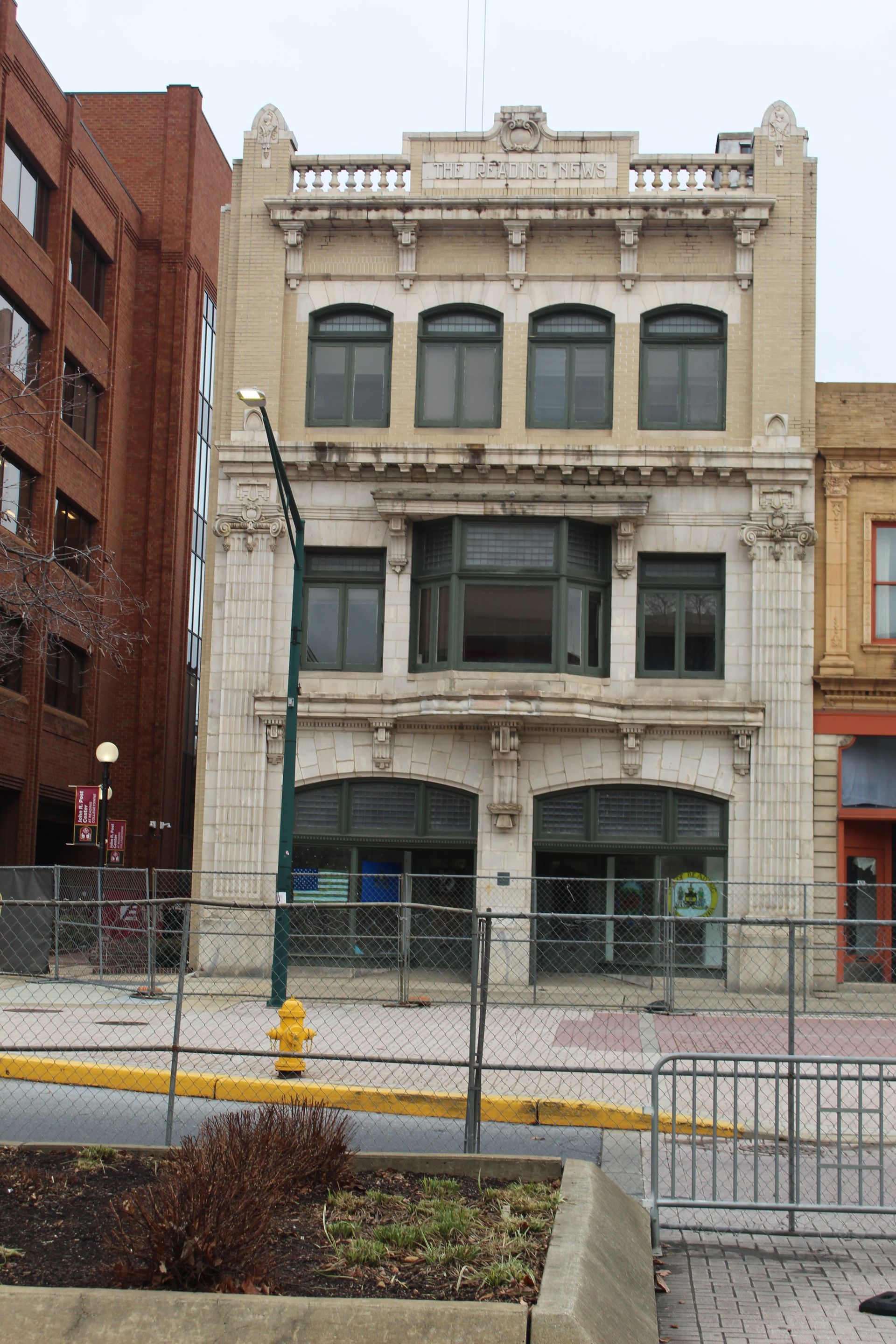 Before shot of the structure.