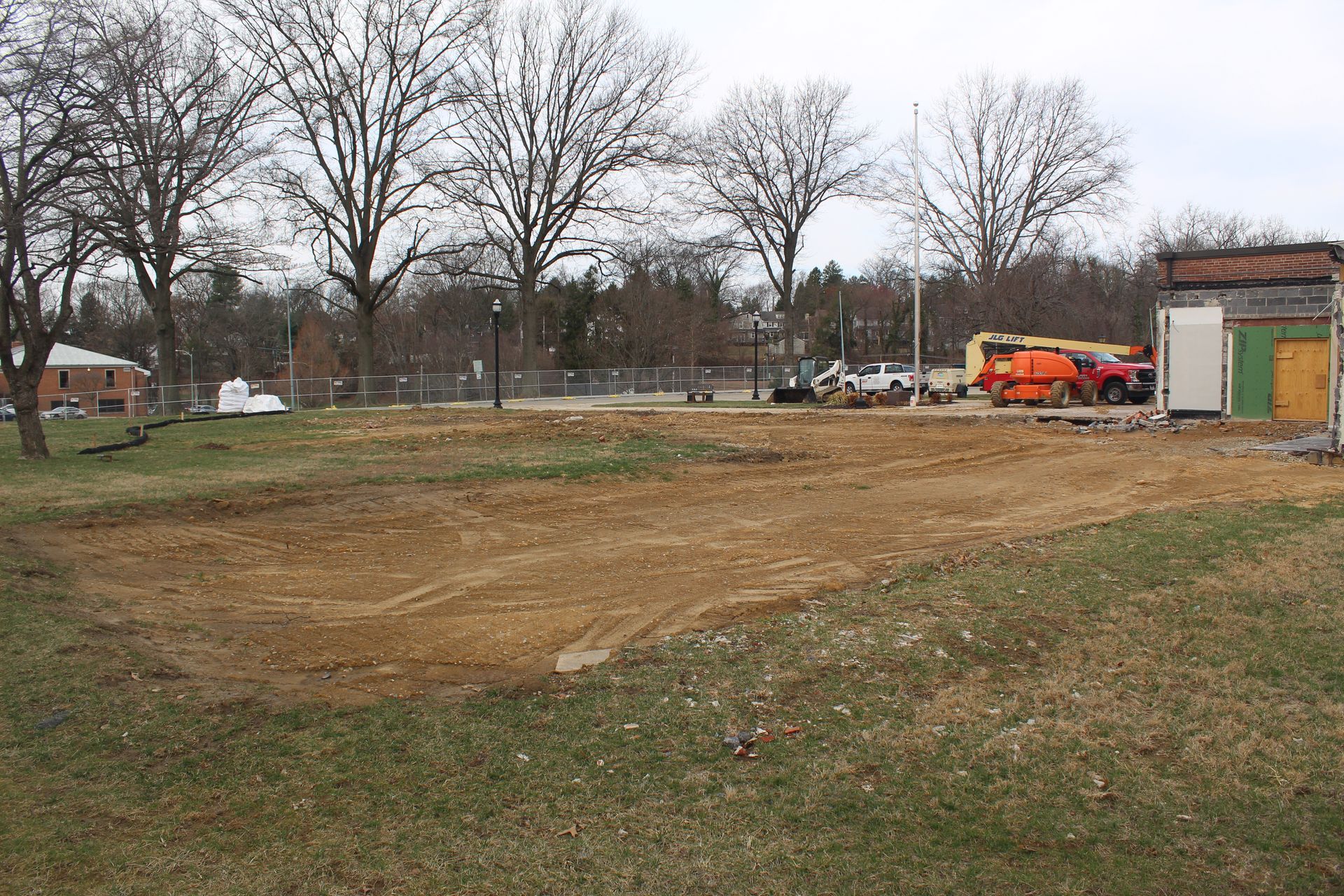Completed area of demolition.