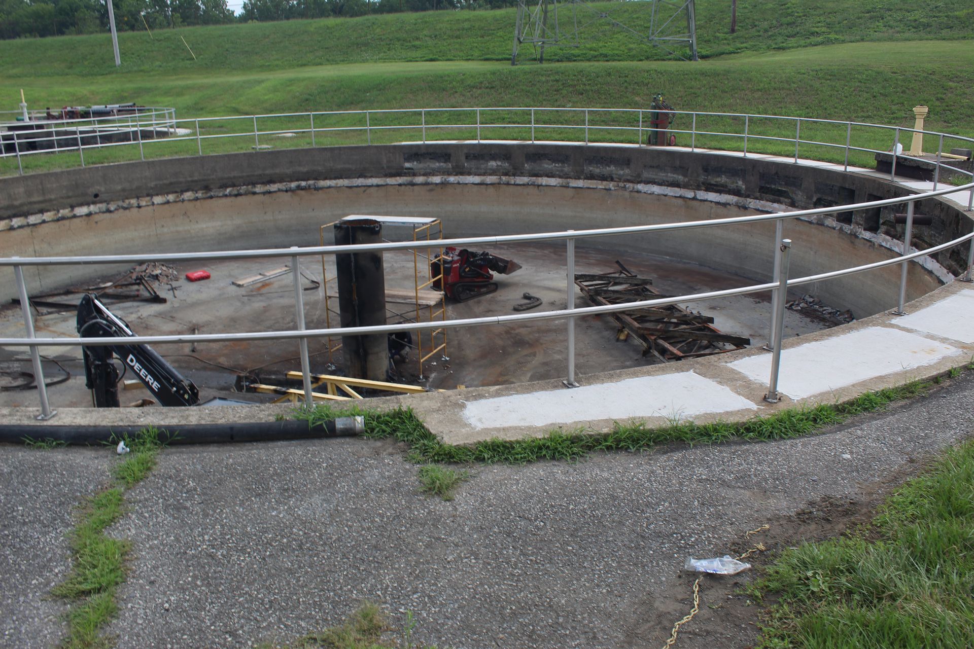 Getting to work in the clarifier!
