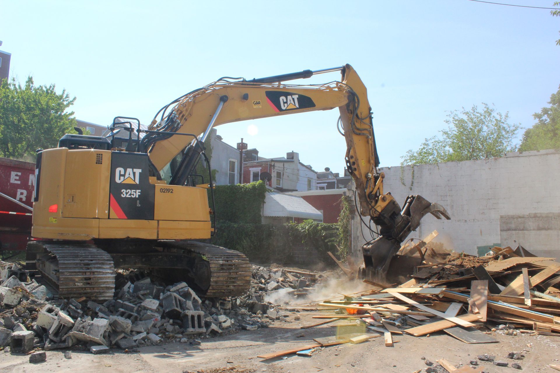 Removing C & D debris 