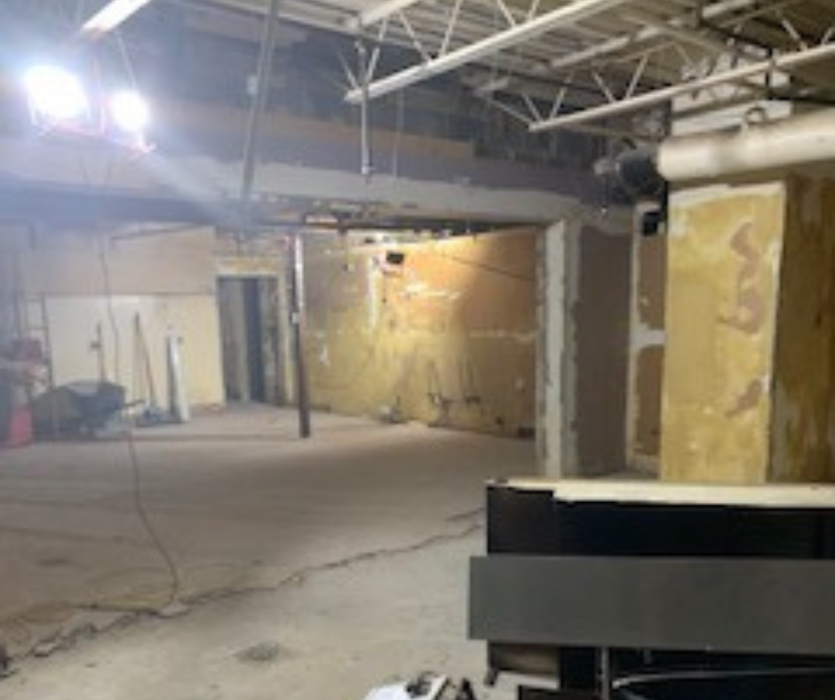 interior demo at a country club