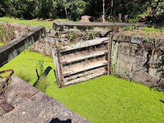 The start of the restoration of Lock #47 project.
