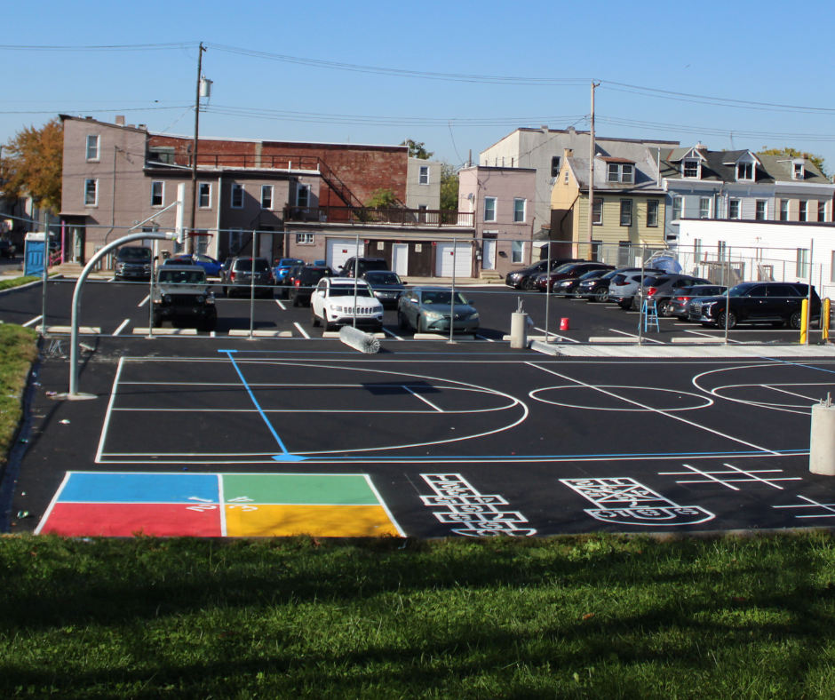 play area paving and painting