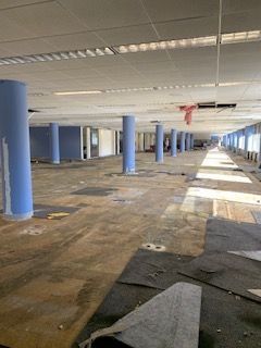 An empty space ready for its next phase.