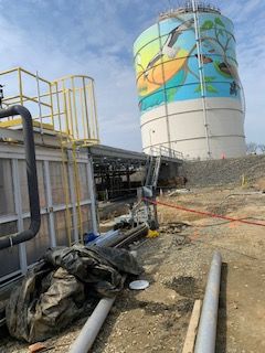Industrial demolition project