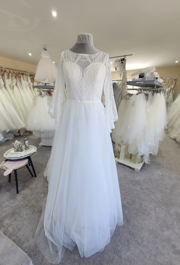 Herawhite 2211 wedding dress with overskirt Sale 