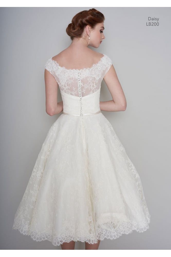 LouLou Daisy LB200 wedding dress Tea-Length Sale Ivory 14