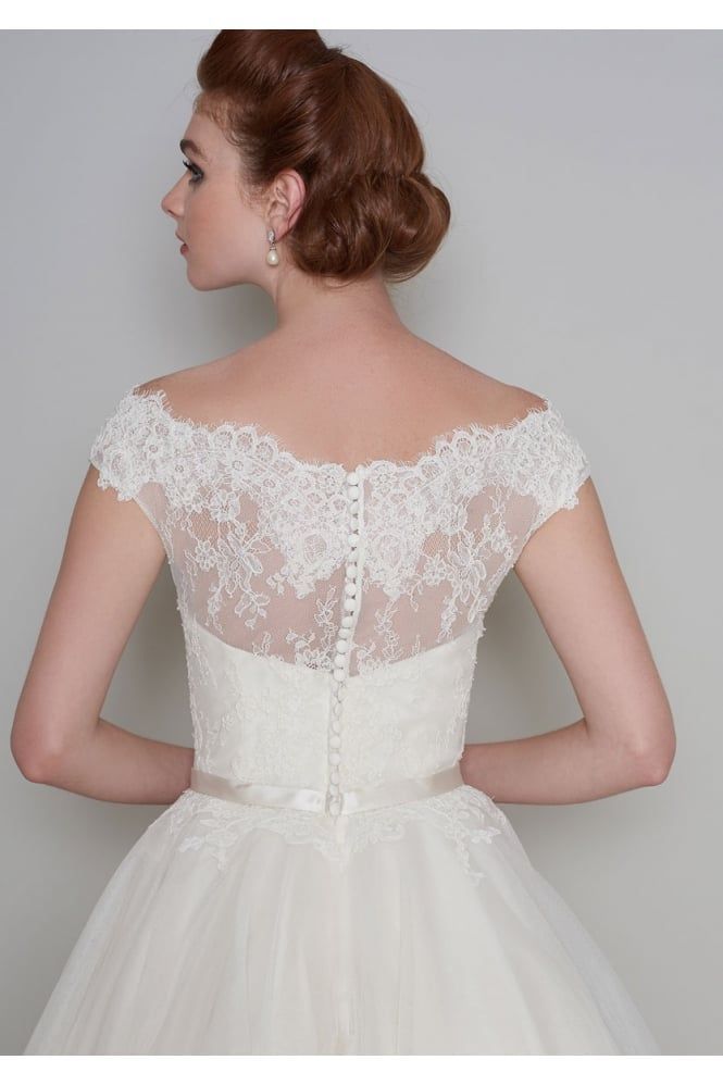 Wedding Dress Tea-Length Ivory size 14 Sale