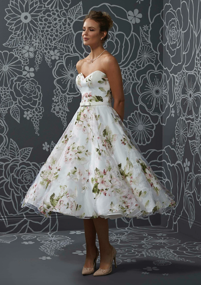 Sweet-Pea Tea-Length wedding dress,
