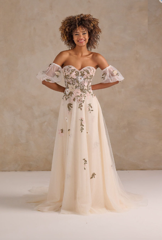 Tiffanys Bridal TM6614 floral wedding dress