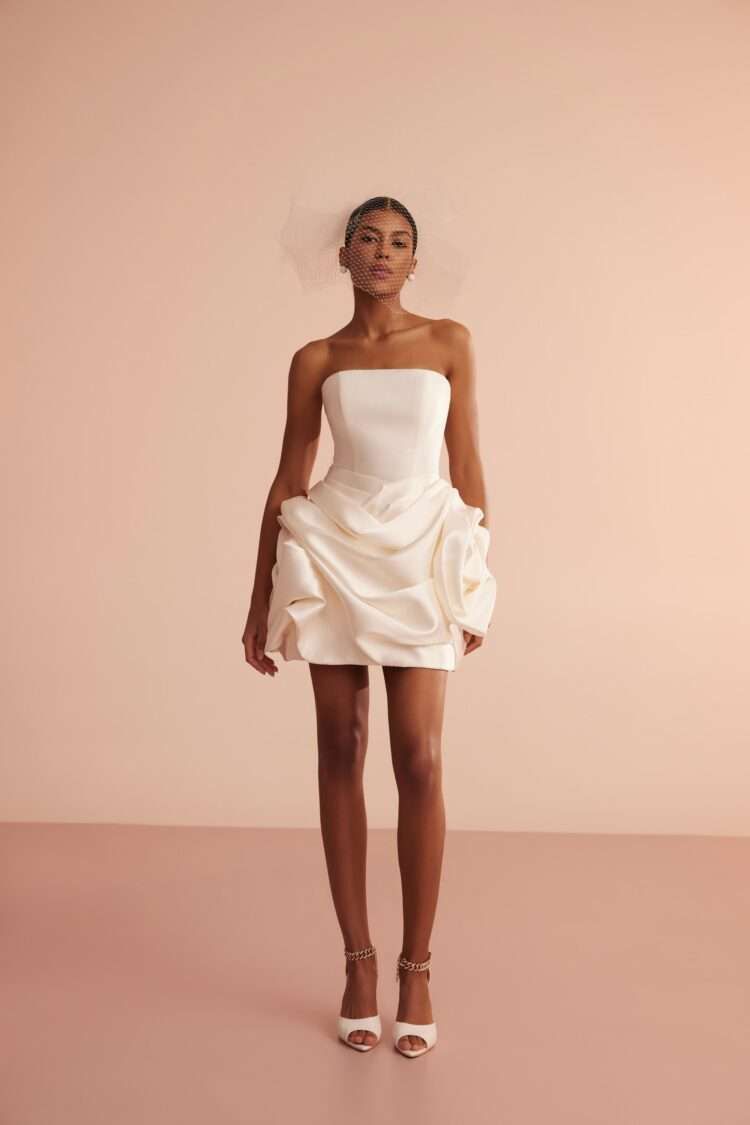 Short wedding dress, Mini wedding dress, Second wedding dress, Evening wedding dress,