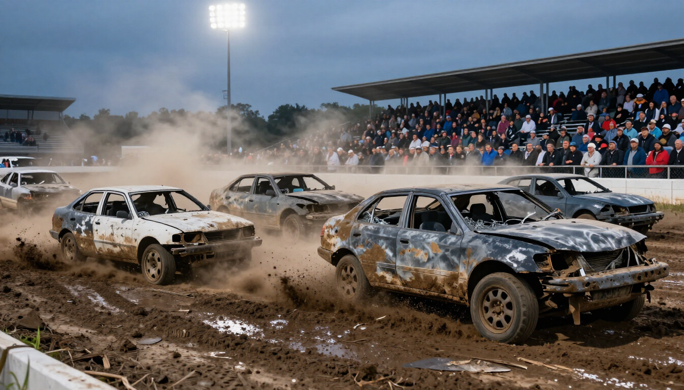 Demolition Derby Action