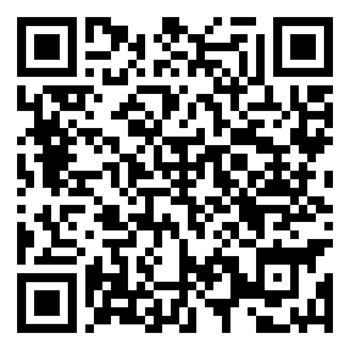 A black and white qr code on a white background.