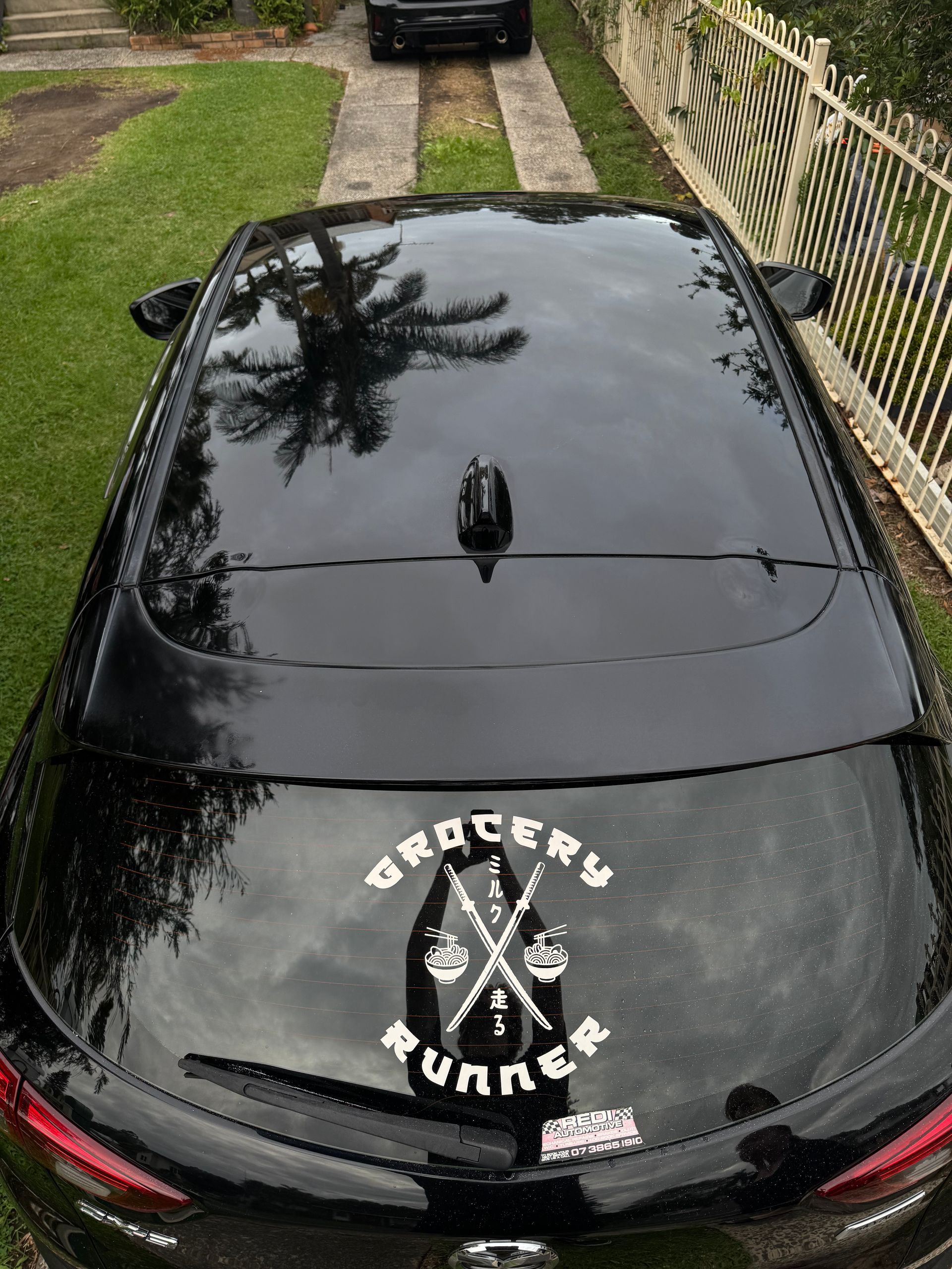 Black car with