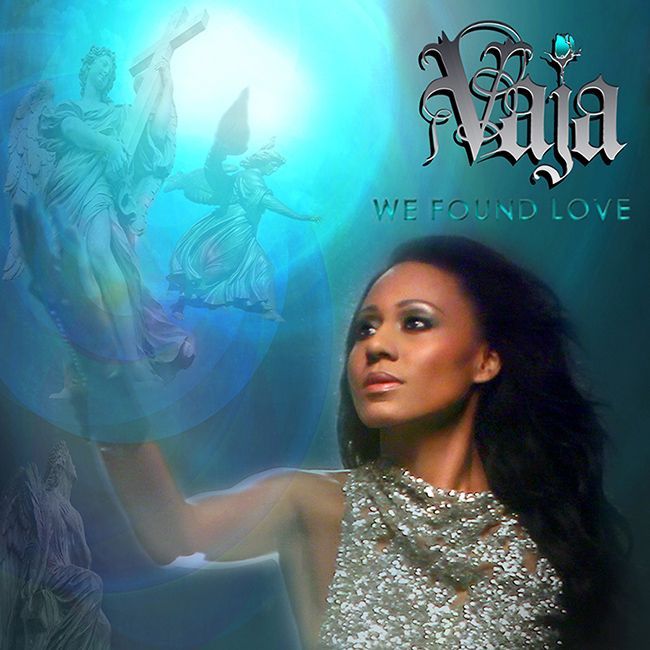 A woman in a silver dress is on the cover of the album we found love