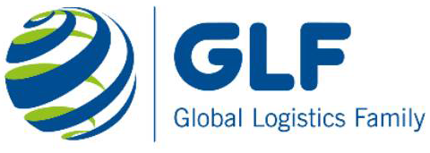 The logo for the global logistics family is a blue and green globe.