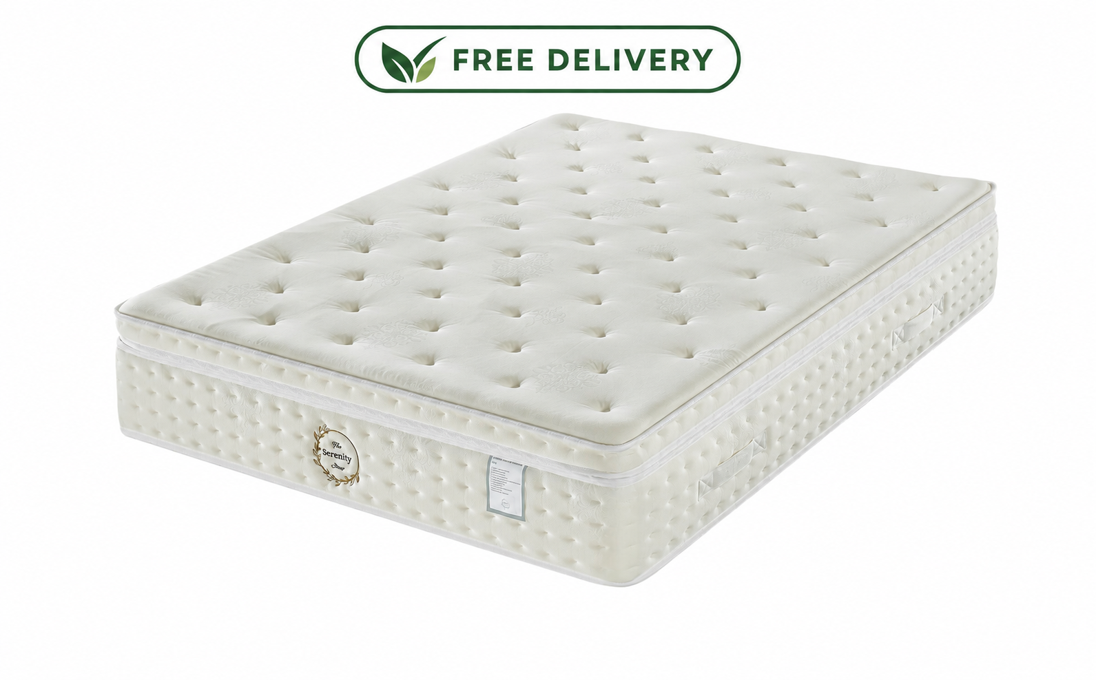 White quilted mattress with 
