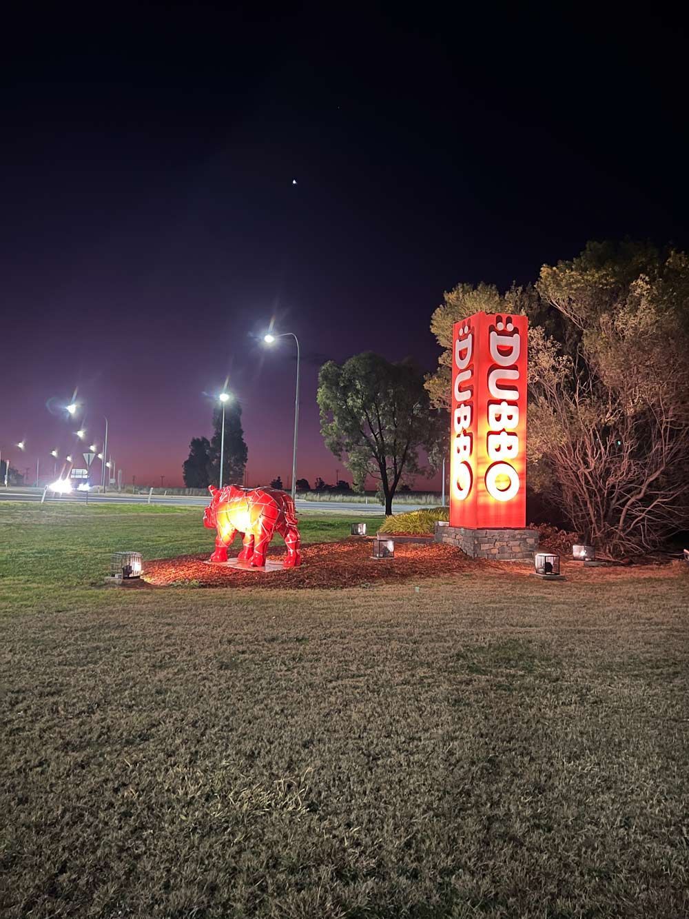 New Installation Lighting At The Entrance To Dubbo — Rohr Electrical in Dubbo, NSW