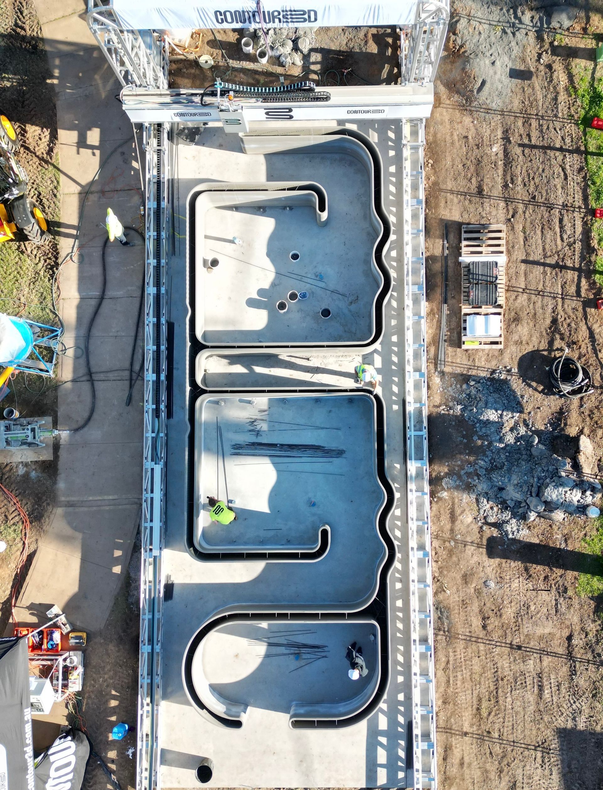 Aerial View of a Construction Site — Rohr Electrical in Dubbo, NSW