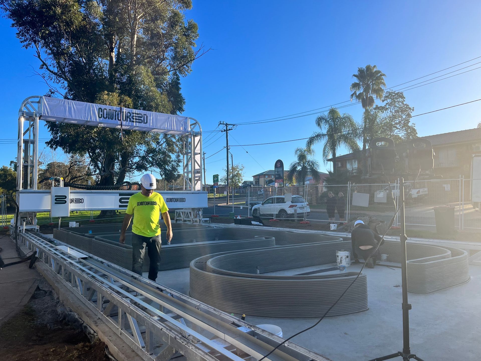 Construction Site: a 3d Printer Building Walls — Rohr Electrical in Dubbo, NSW
