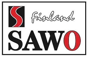 Finland SAWO logo in black, red, and white
