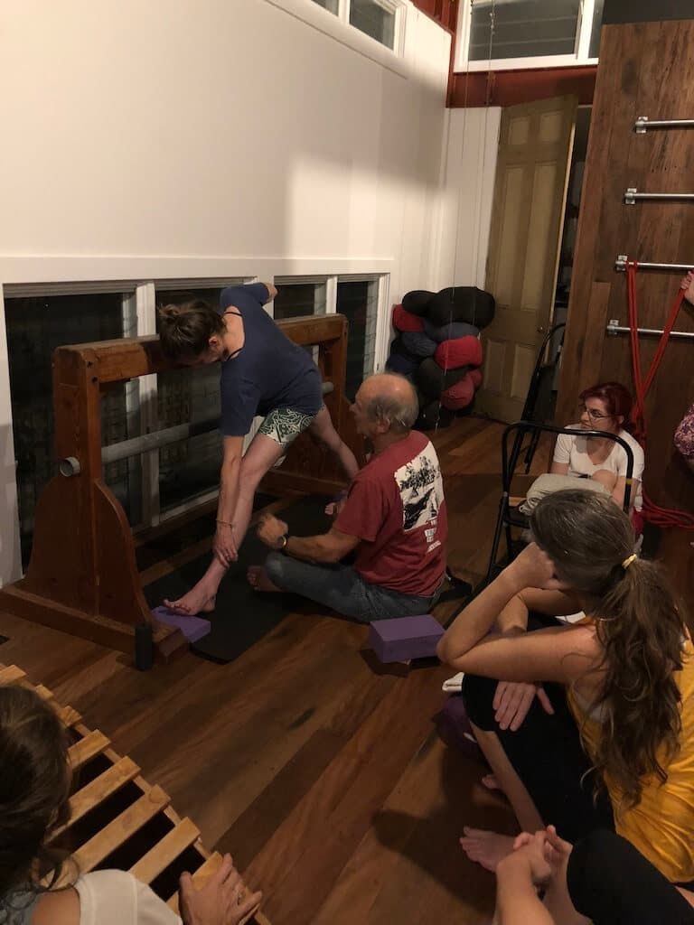 Another Yoga Student Doing Stretching — Marrickville, Sydney — Black Lotus Yoga