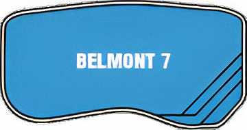 A Blue Swimming Pool with The Words Belmont 7 on It — Clearwater Pools Hallidays Point in Hallidays Point, NSW