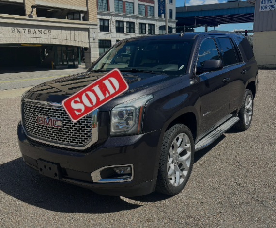SOLD black GMC Yukon with custom exhaust upgrade at Lou’s Custom Exhaust of Worcester MA