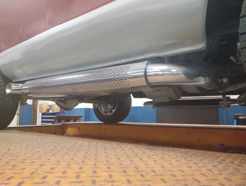 Exhaust installation in Worcester, MA Custom stainless steel exhaust installation at Lou’s Custom Exhaust in Worcester, MA