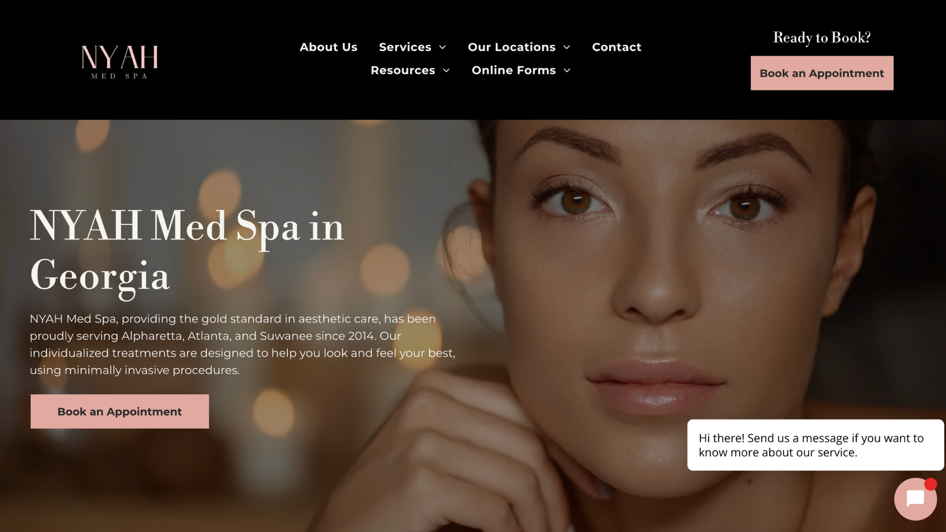 Valencia template is designed for Med Spas with either a single location or multiple locations. It includes an integration with parent/child account setup that allows for the contact form to pull in location names and automatically route from submissions to the selected location. This template also includes a page layout for locations, and incorporates this information into the Home, About and Contact page content structure. The content design for this template otherwise aligns with our other templates for this vertical.