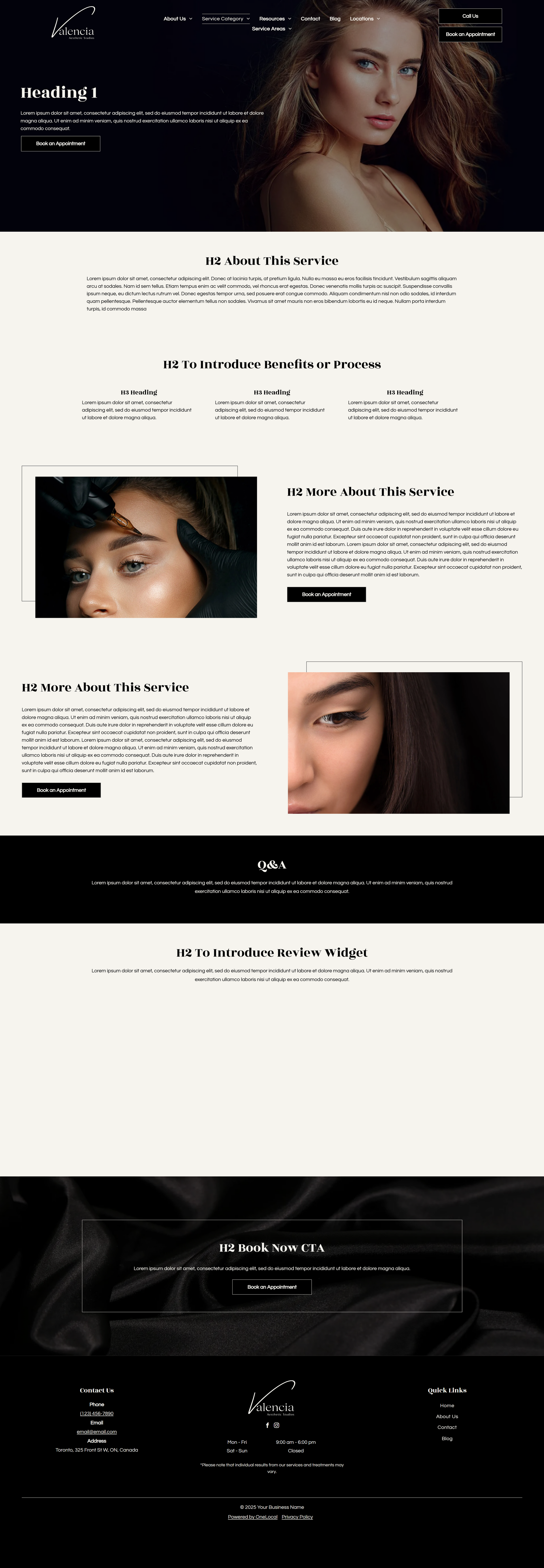 a web page for brooklyn shows a woman holding a book