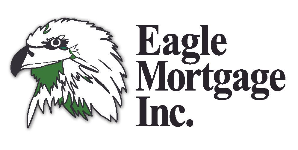 The logo for eagle mortgage inc. has an eagle on it.
