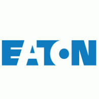 Eaton logo in blue text on a white background