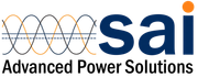 SAI Advanced Power Solutions logo with blue text and orange-and-gray waveform graphic