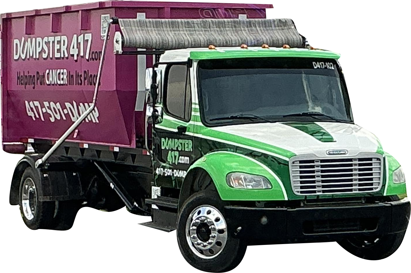 hauling for healing dumpster