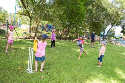 Happy Kids Playing Outside — Darwin, NT — Territory Child Care Group