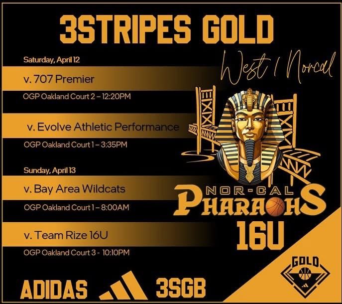 Adidas 3Stripes Gold West 1 16 Schedule 