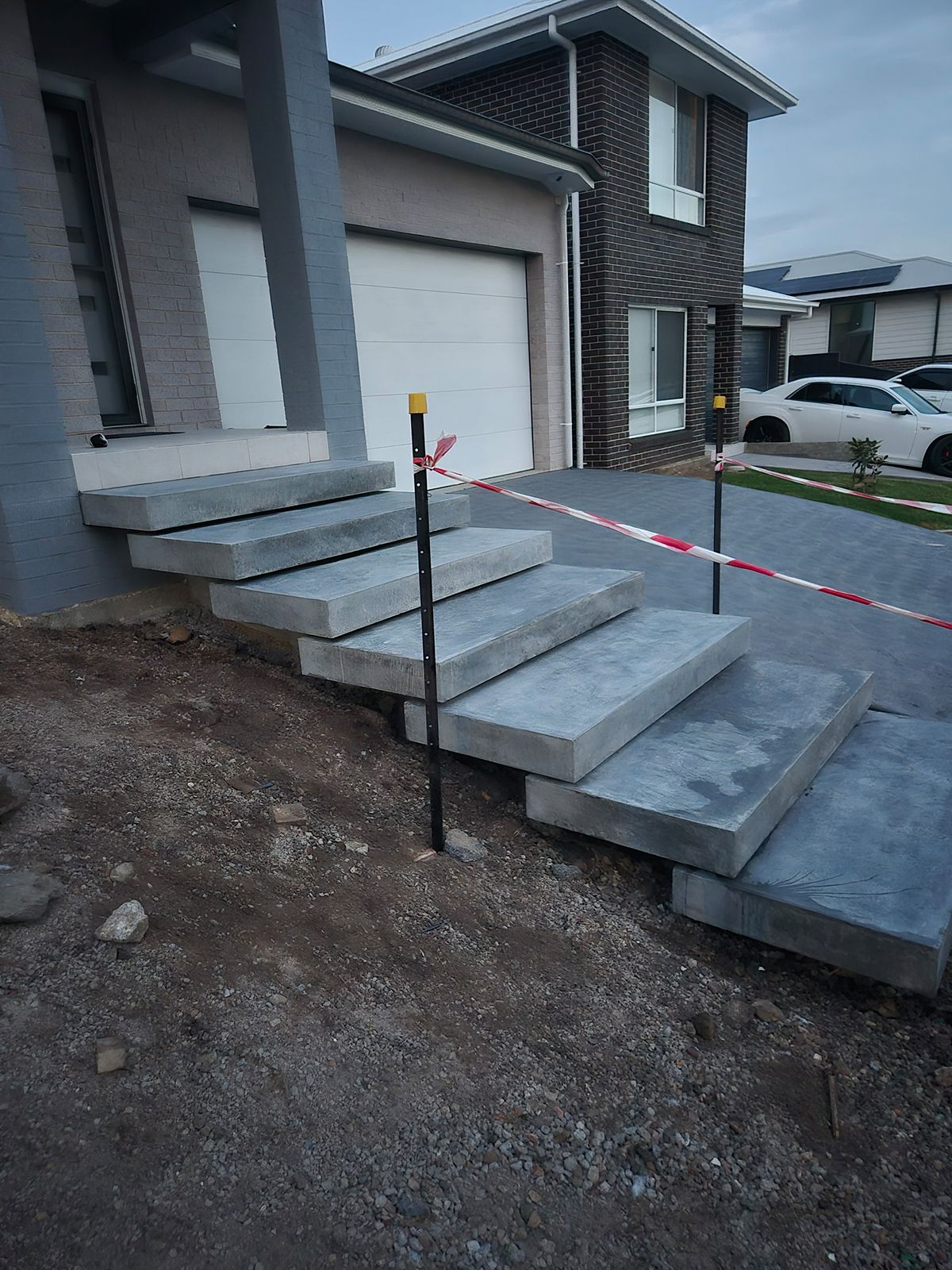 House entrance with concrete steps — TP Concreting In Kingaroy, QLD