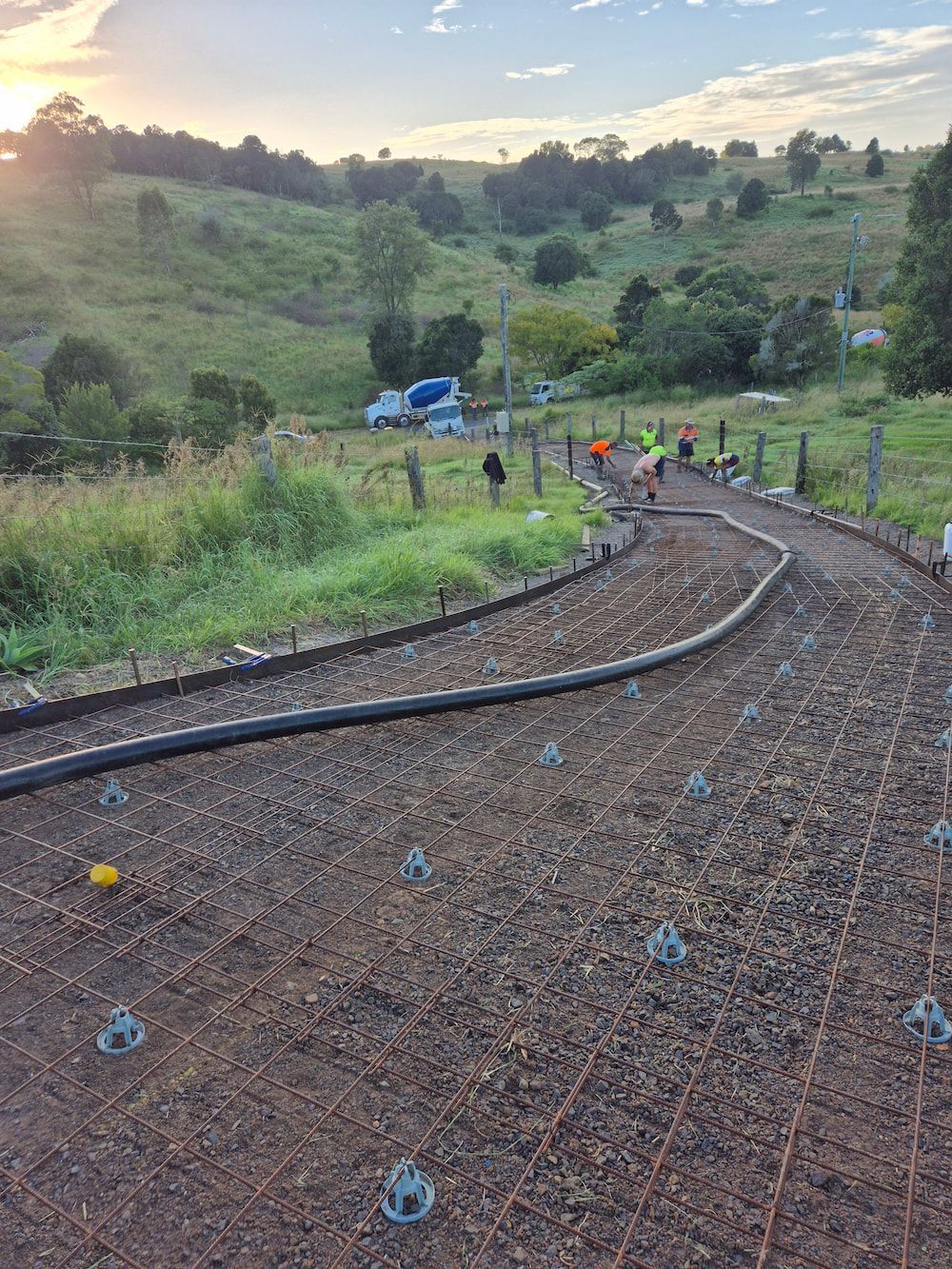 Road Repair Site on a Hillside — TP Concreting In Kingaroy, QLD