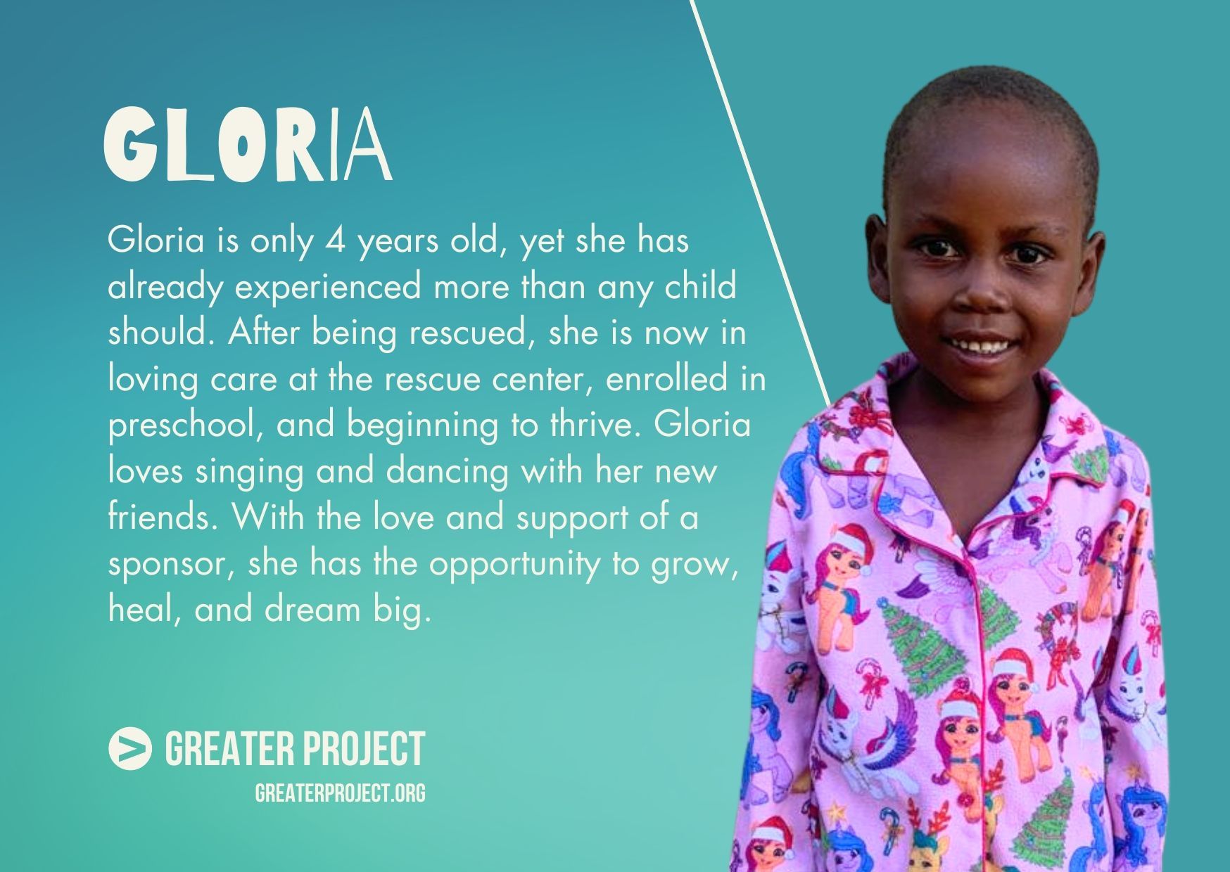 greater project child sponsor program