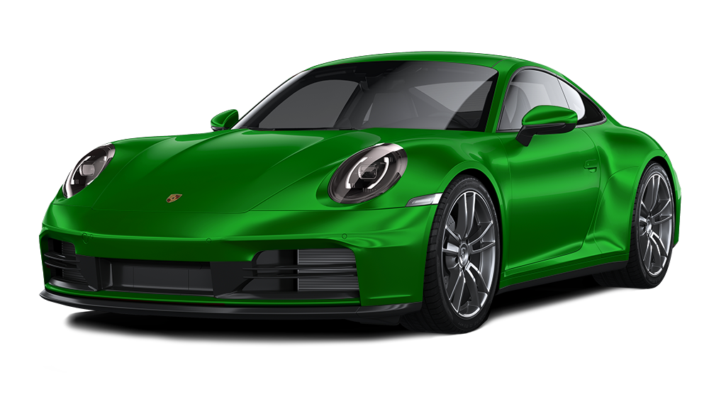 A red and gray porsche 911 is shown on a white background.