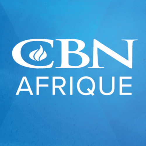 Logo cbn afrique sur fond bleu