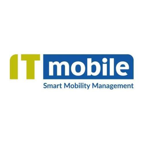 Logo de gestion de la mobilité intelligente sur fond blanc