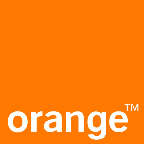 Un fond orange avec le mot orange dessus
