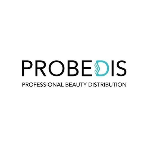 Le logo de probedis est une société de distribution de produits de beauté professionnels.