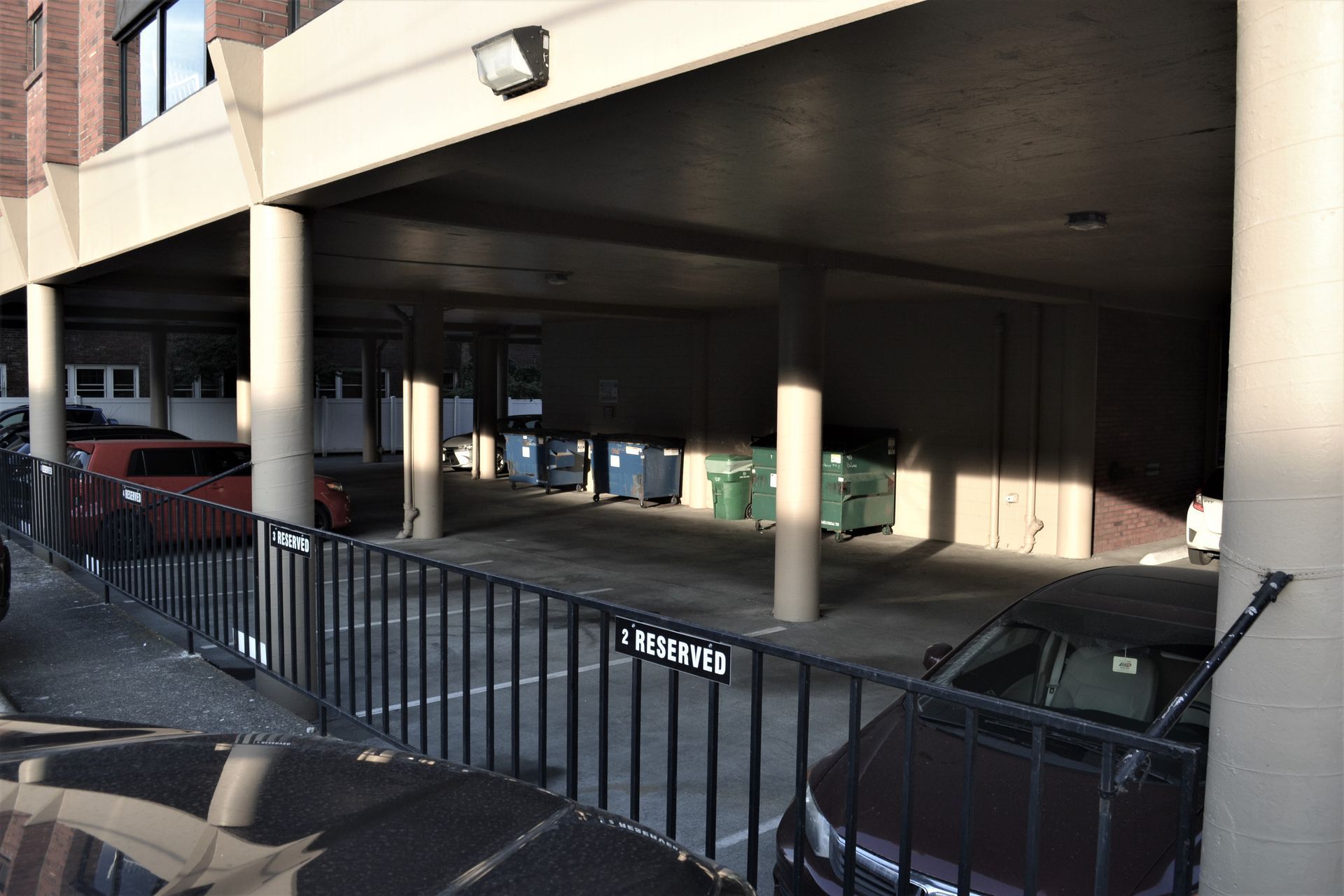 parking dumpsters