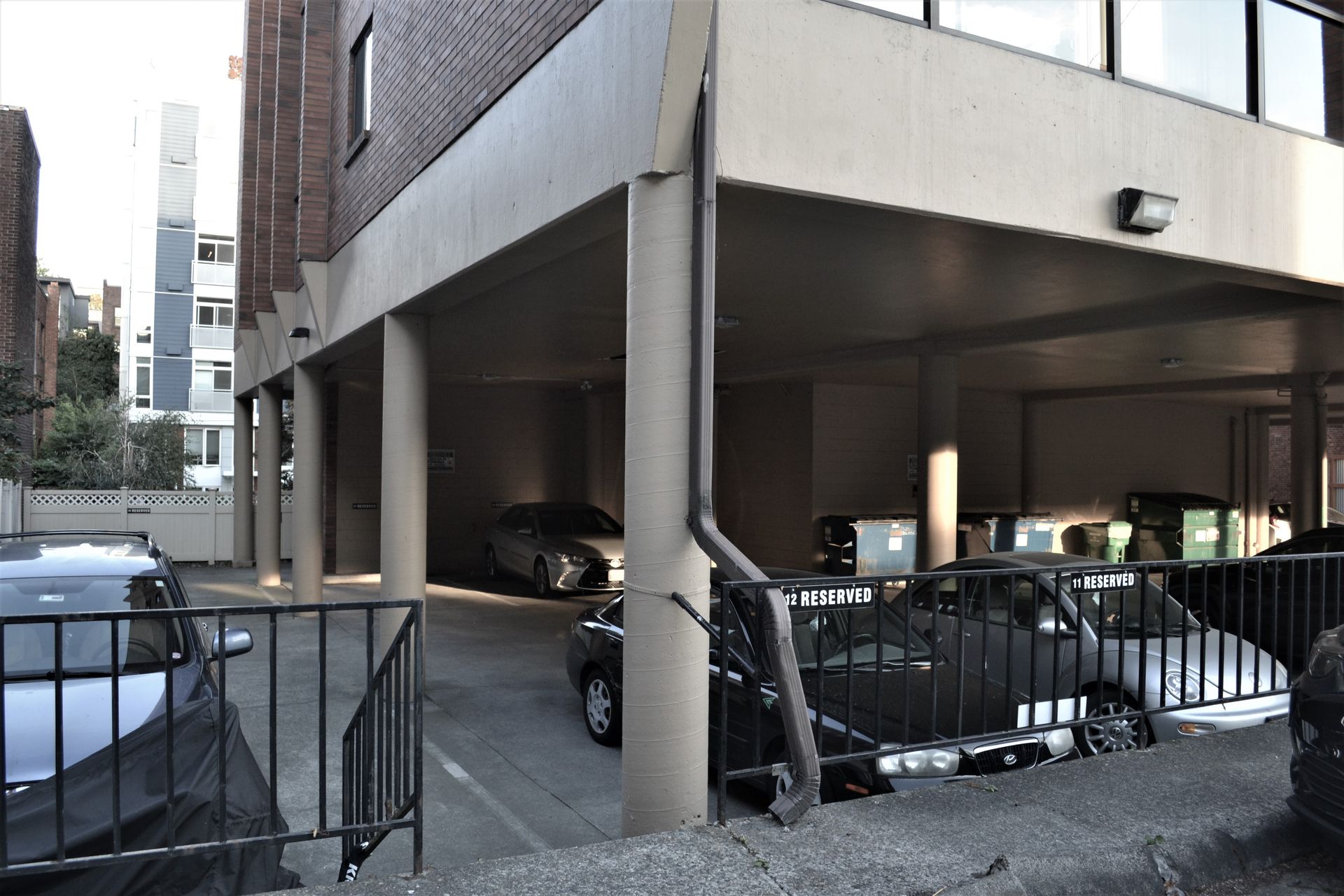 parking dumpsters